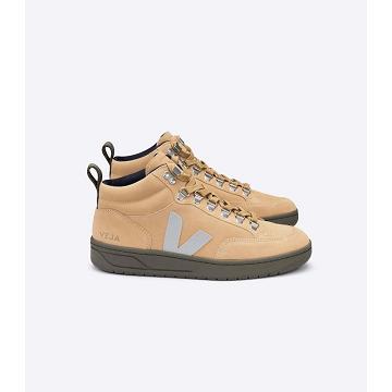 Khaki Men's Veja RORAIMA SUEDE High Tops | AU 108OKI